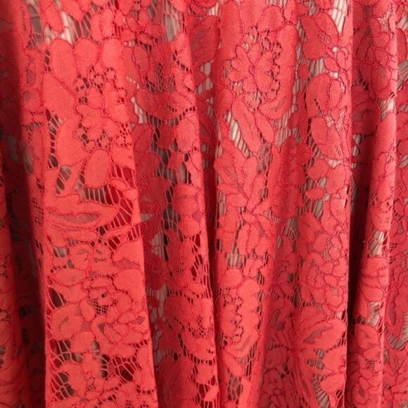 Eliza J Coral Lace Sleeveless Fit Flare Dress Size 6 - Picture 13 of 16